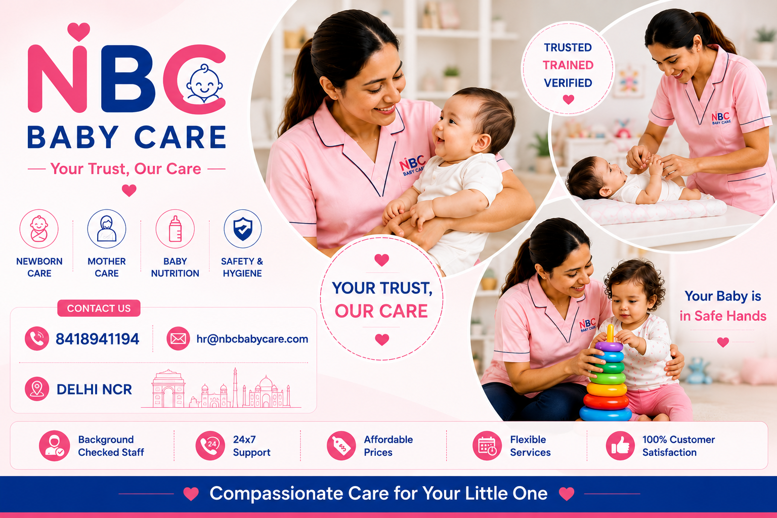 Best Baby Care Taker in Delhi NCR | Trusted Care Taker Services